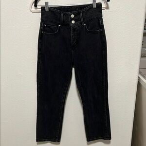 Black High-Waisted Jeans Ann Taylor size 2